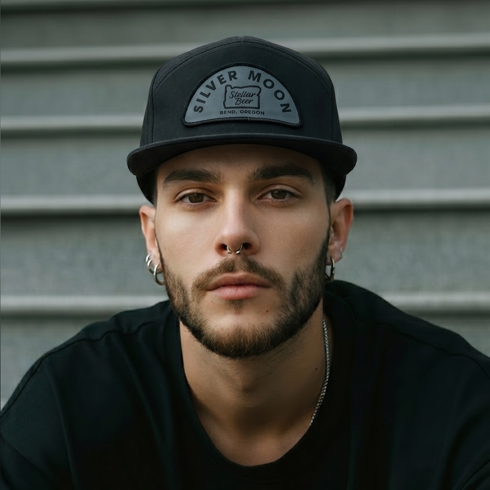 🧢 Silver‎ Moon Brewing Hat 🌕 Bend Oregon Beer Cap 💀 One Size Snapback